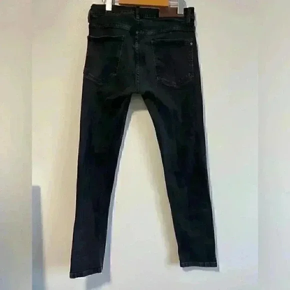 Zara Men’s Black Slim Jeans - Size 31 - Picture 7 of 9